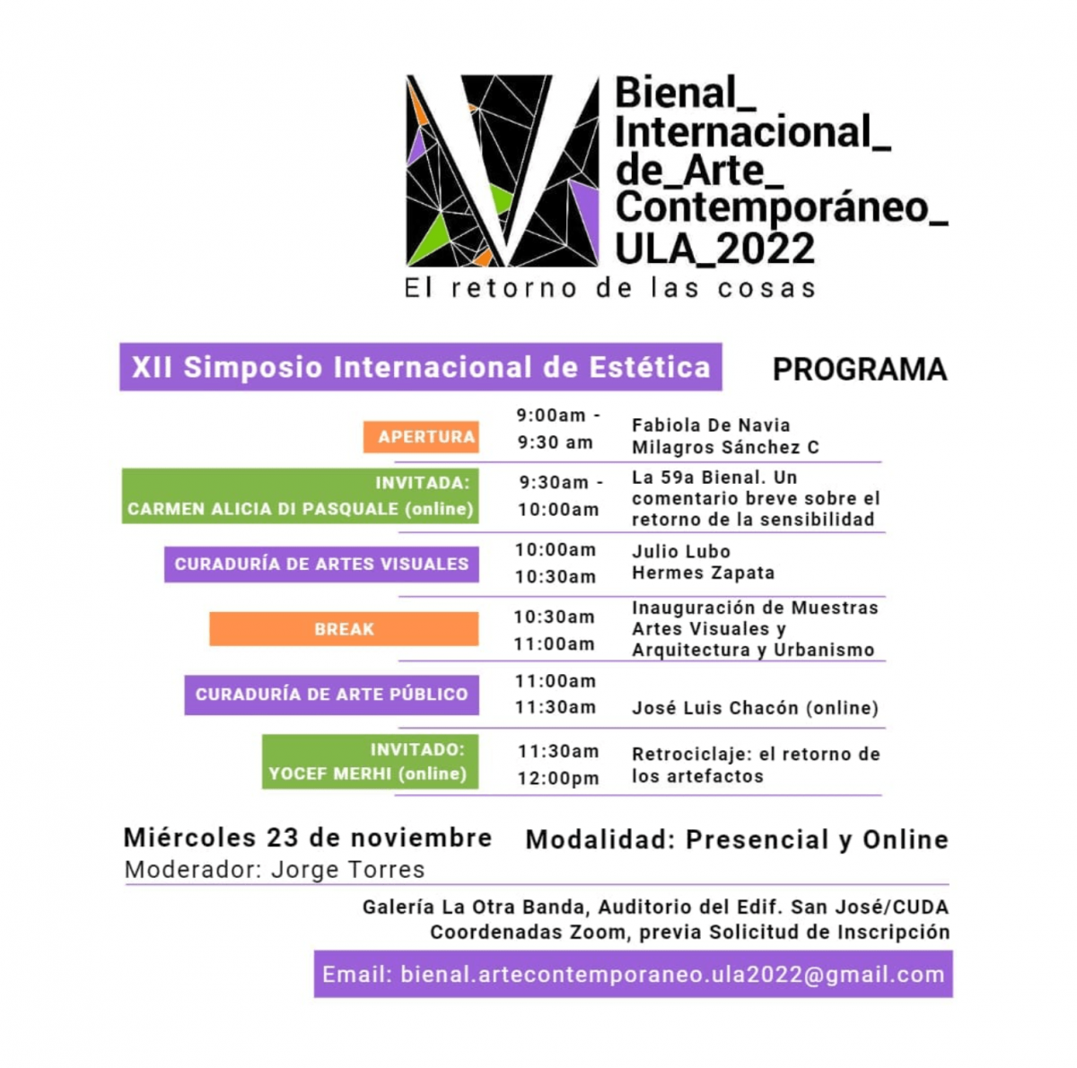 Arranca V Bienal Internacional de Arte Contemporáneo ULA Mérida 2022