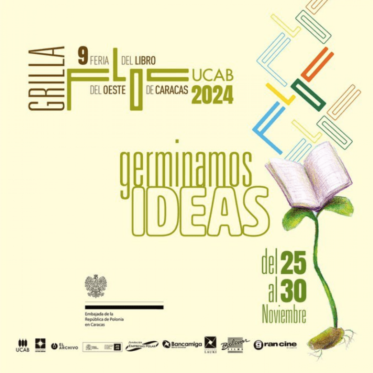 Todo listo para la 9na Feria del Libro del Oeste de Caracas (FLOC UCAB 2024)